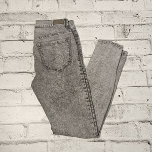 Garage Gray Acid Wash Skinny Jeans | Size 7 Stretch Denim